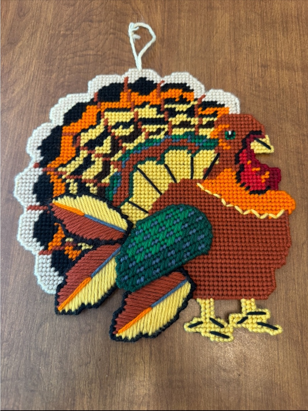 Handmade Thanksgiving Turkey Wall Hanging - Multicolor